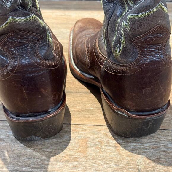 Ariat Heritage Roughstock Cowboy Boots Mens Size 13 D Brown Pull On Western - Picture 4 of 8